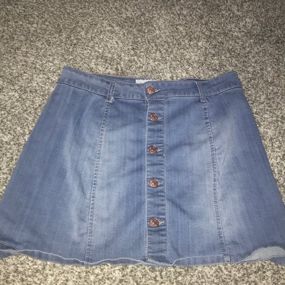 Celebrity Pink Jean Skirt